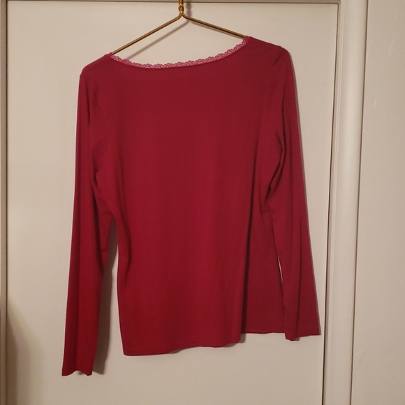 Red lands end shirt - Picture 3 of 4